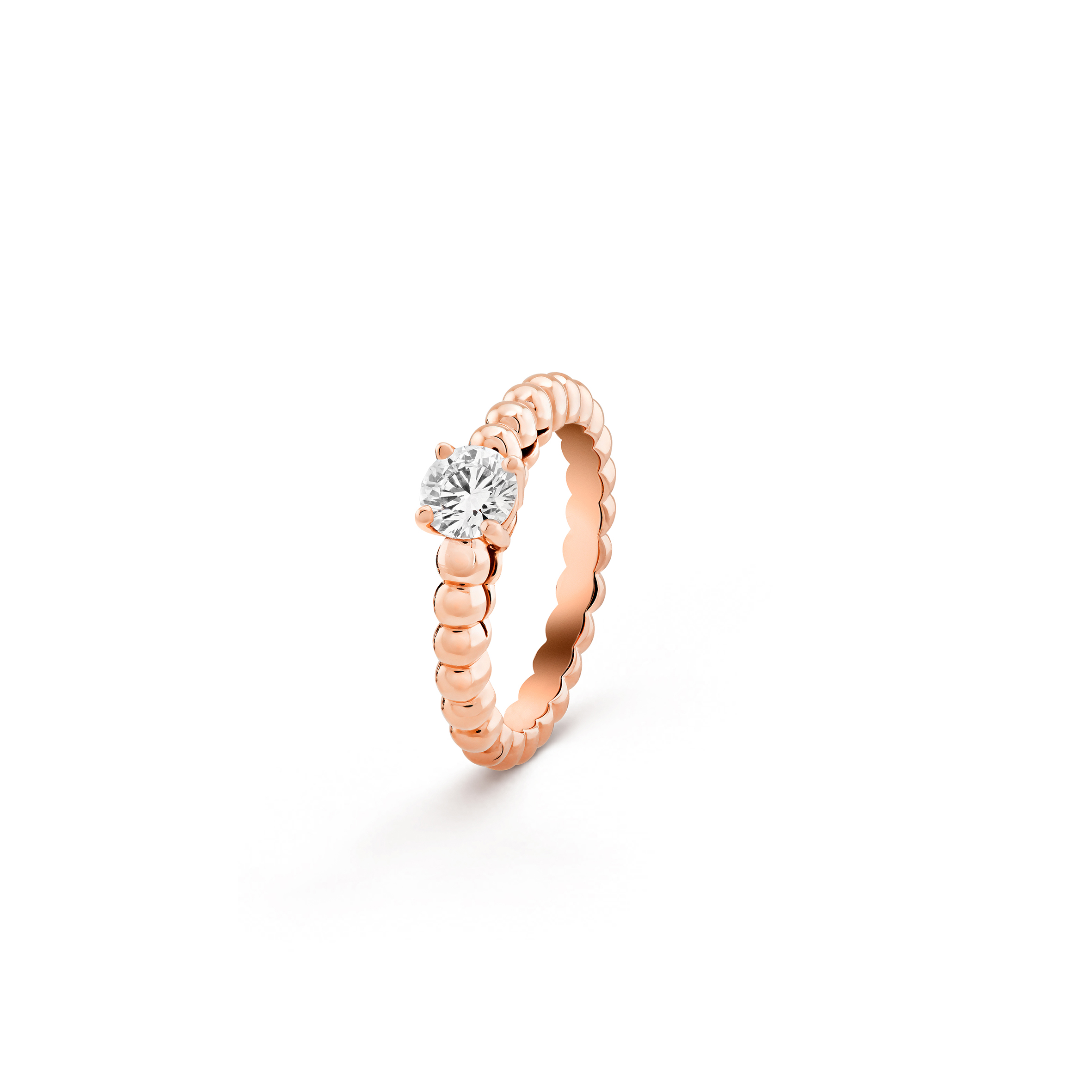 VAN CLEEF ARPELS PERLÉE SOLITAIRE 0.50 CT EVVS1 - ROSE GOLD  VCARO1VJ00